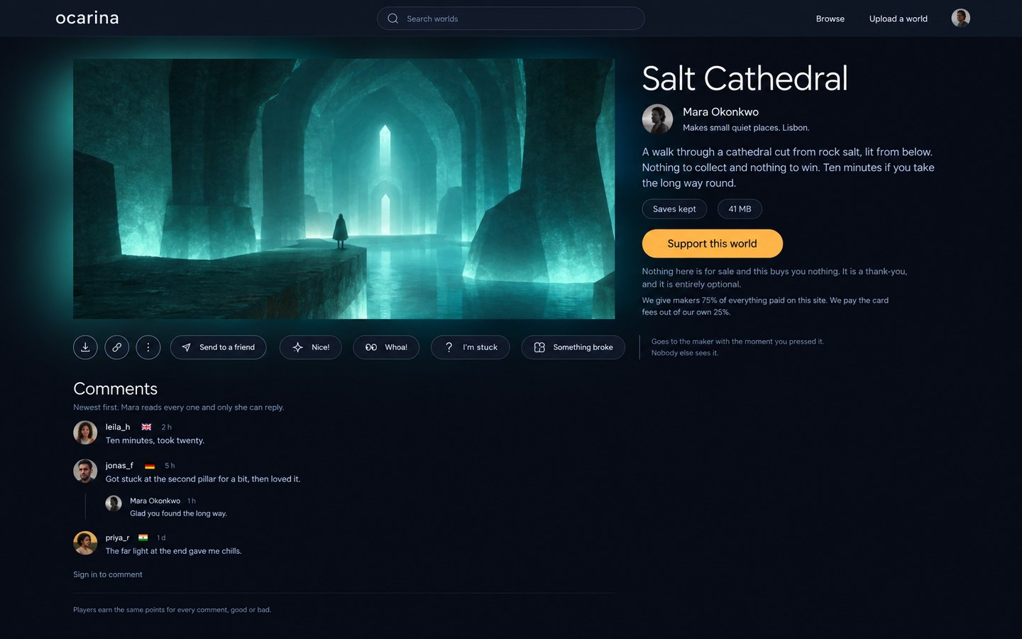 The world page